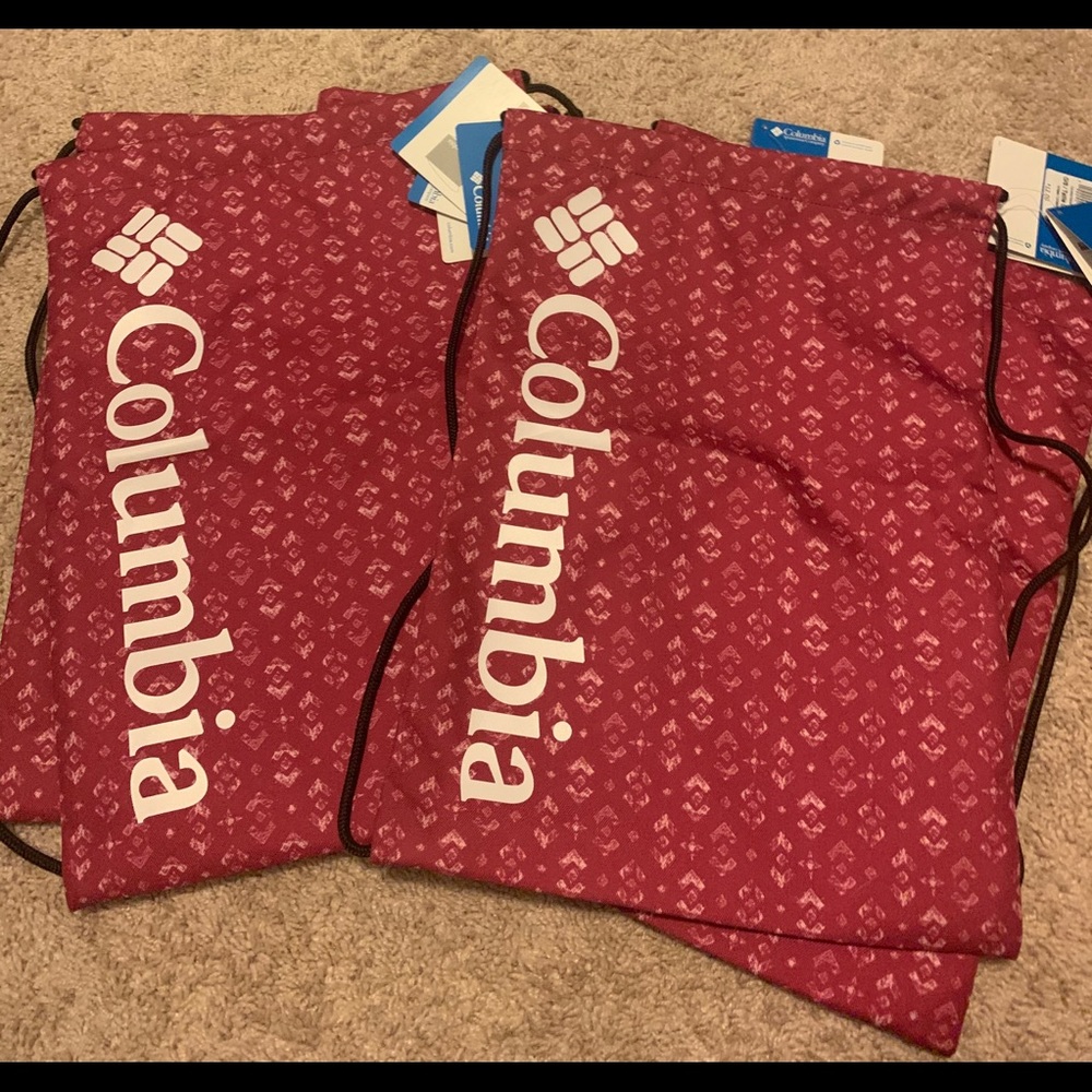 5 Columbia Drawstring Bags